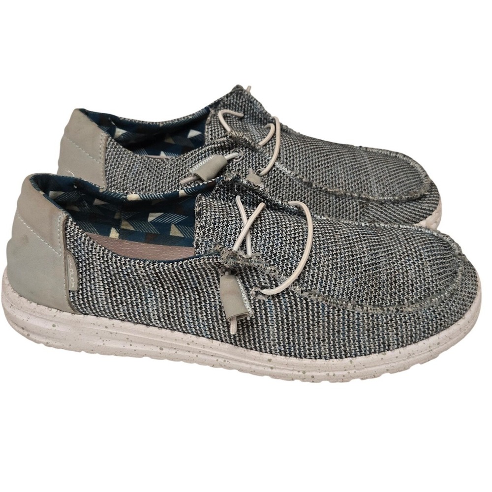Hey‎ Dude Wendy Sox Ice Grey Shoes Women's US 10 EU 41 Casual Slip-On Comfort